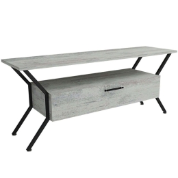 Έπιπλο Τηλεόρασης Tarz 854KLN3080 125x35x54cm Grey-Black