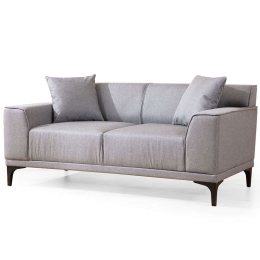 Καναπές Διθέσιος Petra 560ARE1526 163x69x86cm Light Grey