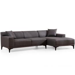 Καναπές Γωνιακός (Δεξιά Γωνία) Petra 560ARE1607 250x145x69cm Anthracite