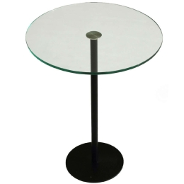 Τραπεζάκι Βοηθητικό Social 552NOS1434 40x40x50cm Black-Clear