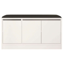 Παπουτσοθήκη - Σκαμπό 956LCS3403 89,6x35,5x45,8cm White Μοριοσανίδα, Μελαμίνη