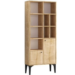Βιβλιοθήκη Castor 393MRD1233 60x30x175cm Oak