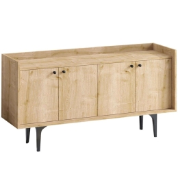 Μπουφές Navi 393MRD1235 150x40x80cm Oak Μοριοσανίδα, Μελαμίνη