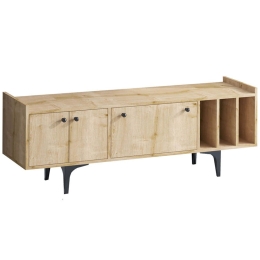 Έπιπλο Tηλεόρασης Antares 393MRD1242 150x35x57cm Oak