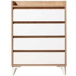 Συρταριέρα Tuvalle 230TVL1302 70x40x92cm Oak-White