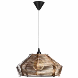 Φωτιστικό Οροφής Marquee 390FLH2194 Φ35x65cm 1xE27 40W Black-Brown Opviq