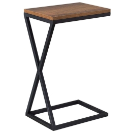 Τραπεζάκι Βοηθητικό Retro 706CLN1103 30x40x61cm Black-Brown
