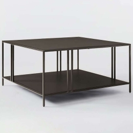 Τραπέζι Σαλονιού Uranus 706CLN1130 80x80x40cm Black