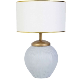 Φωτιστικό Επιτραπέζιο 687HMY2177 30x45cm E27 40W White-Gold Opviq