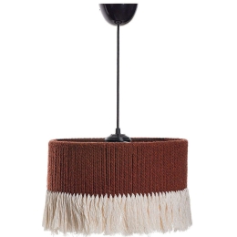 Φωτιστικό Οροφής 687HMY1333 30x65cm E27 40W Terracotta-White Opviq