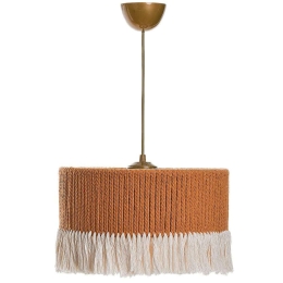 Φωτιστικό Οροφής 687HMY1334 30x65cm E27 40W Mustard-White Opviq