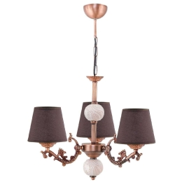 Φωτιστικό Οροφής 687HMY1432 50x65cm 3xE27 40W Brown-Copper Opviq