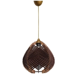 Φωτιστικό Οροφής 687HMY1454 25x70cm 1xE27 40W Brown-Gold Opviq