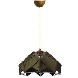 Φωτιστικό Οροφής 687HMY1478 35x60cm 1xE27 40W Olive Opviq