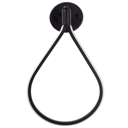 Φωτιστικό Τοίχου - Απλίκα Damla 119FRS1117 23x13x39cm Led 11W 3000K Black Opviq