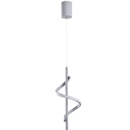 Φωτιστικό Οροφής Likma 119FRS1515 16x16x50/100cm Led 11W 3000K Grey Opviq