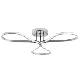 Φωτιστικό Οροφής - Πλαφονιέρα Damla 119FRS1524 68x68x14cm Led 11W 3000K Chrome Opviq