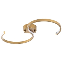 Φωτιστικό Οροφής - Πλαφονιέρα Es 119FRS1530 25x5x51cm Led 16W 3000K Gold Opviq