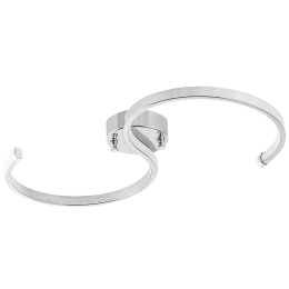Φωτιστικό Οροφής - Πλαφονιέρα Es 119FRS1532 25x5x51cm Led 16W 3000K Chrome Opviq