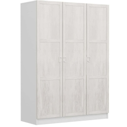Ντουλάπα Τρίφυλλη Kale 506MNR2254 135x52x210cm White Τρίφυλλη