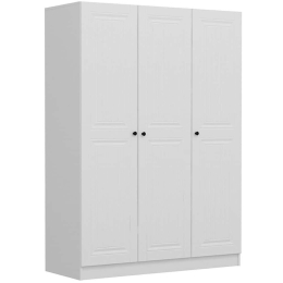Ντουλάπα Τρίφυλλη Kale 506MNR2258 135x52x210cm White Τρίφυλλη