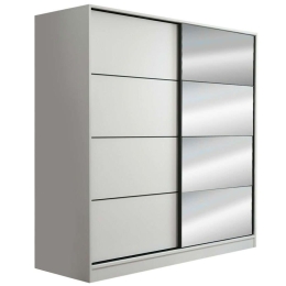 Ντουλάπα Δίφυλλη Kale 506MNR2624 180x52x210cm White Δίφυλλη