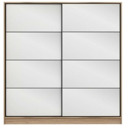 Ντουλάπα Δίφυλλη Kale 506MNR2784 180x60x210cm Oak Δίφυλλη