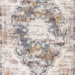Χαλί WOOSONIL083 Cream-Grey-Red Conceptum Hypnose 80X150cm