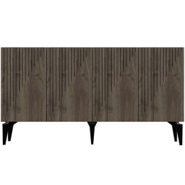 Μπουφές Draw 475OLV1748 150x40x79cm Walnut Μοριοσανίδα, Μελαμίνη