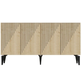 Μπουφές Draw 475OLV1749 150x40x79cm Oak Μοριοσανίδα, Μελαμίνη