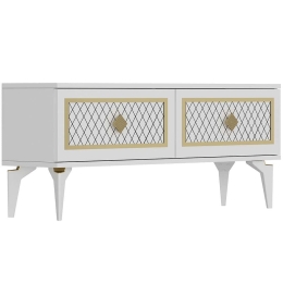 Έπιπλο Τηλεόρασης Arel 475OLV2647 120x29,6x49cm White-Gold