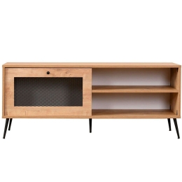 Έπιπλο Τηλεόρασης Pascal 998VOW1139 138x30x55cm Oak-Black