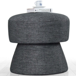 Σκαμπό Endor 209FLF1369 Φ48x45cm Dark Grey