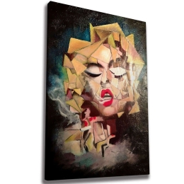 Πίνακας Καμβάς 265VGA1590 50x70cm Multi Wallity Κάθετοι Ξύλο, Καμβάς
