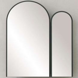 Καθρέπτης Μπάνιου Με Ντουλάπι Classe 552NOS1215 60x12x70cm Black Mdf,Γυαλί