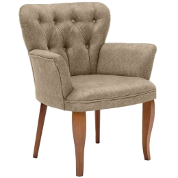 Πολυθρόνα Paris 68x52x79cm Light Brown