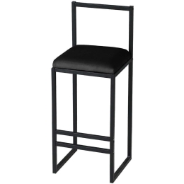 Σκαμπό Μπαρ Nordic 118BRN1172 35x35x80cm Black