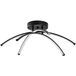 Φωτιστικό Οροφής - Πλαφονιέρα Ledbanana 119FRS1553 57x57x20cm Led 28W 3000K Black Opviq