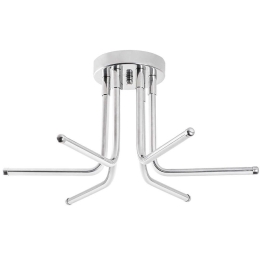 Φωτιστικό Οροφής - Πλαφονιέρα Leddaisy 119FRS1560 55x55x25cm Led 28W 3000K Chrome Opviq