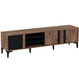 Έπιπλο Τηλεόρασης Mengu 835PUQ6214 180x40x50cm Pine-Anthracite