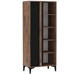 Βιβλιοθήκη Iraz 835PUQ6215 70x30x175cm Pine-Anthracite