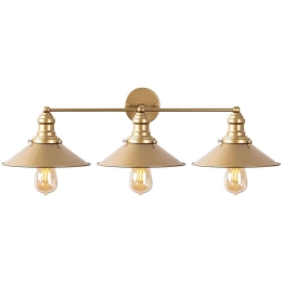Φωτιστικό Τοίχου - Απλίκα Conical 942FLG2165 75x27x20cm 3xE27 40W Gold Opviq
