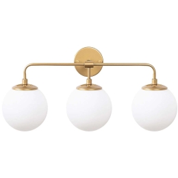 Φωτιστικό Τοίχου - Απλίκα Horn 942FLG2170 56x21x27cm 3xE14 40W White-Gold Opviq