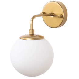 Φωτιστικό Τοίχου - Απλίκα Horn 942FLG2178 15x27cm 1xE14 40W Gold-White Opviq