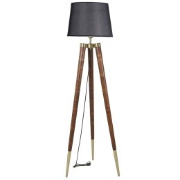 Φωτιστικό Δαπέδου Stil 534LUN4391 45x165cm E27 40W Walnut-Black Opviq