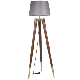 Φωτιστικό Δαπέδου Stil 534LUN4393 45x165cm E27 40W Walnut-Grey Opviq