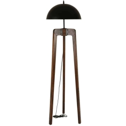 Φωτιστικό Δαπέδου Cagla 534LUN4409 42x170cm E27 40W Walnut-Black Opviq