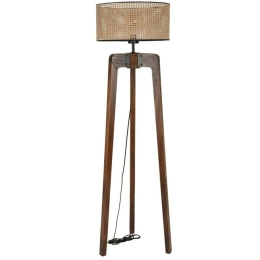 Φωτιστικό Δαπέδου Cagla 534LUN4413 42x170cm E27 40W Walnut-Natural Opviq