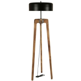 Φωτιστικό Δαπέδου Cagla 534LUN4417 42x170cm E27 40W Natural-Black Opviq