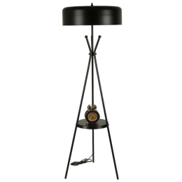 Φωτιστικό Δαπέδου Venedik 534LUN4438 Φ50x165cm E27 40W Black Opviq